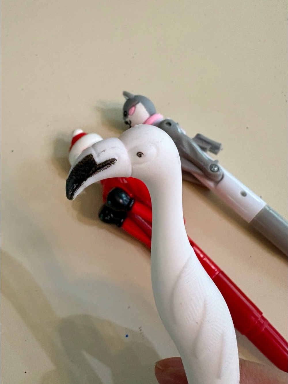 Pen Set of 3- New, Cat and Noel moves the arms - Picture 4 of 7